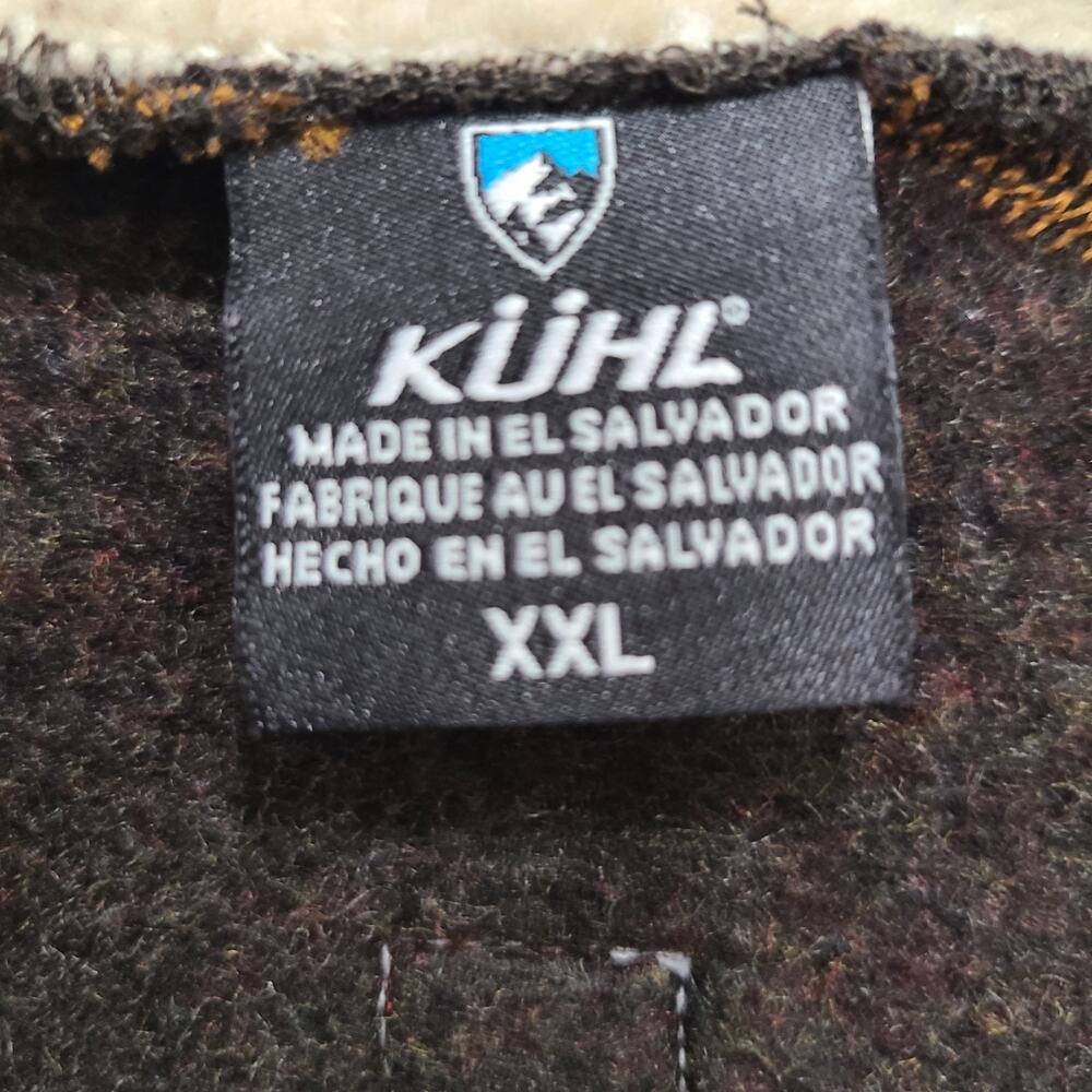 KUHL Europa 1/4 Zip Fleece Sweater Mens XXL Brown Alfpaca Pullover EUC - Picture 8 of 12